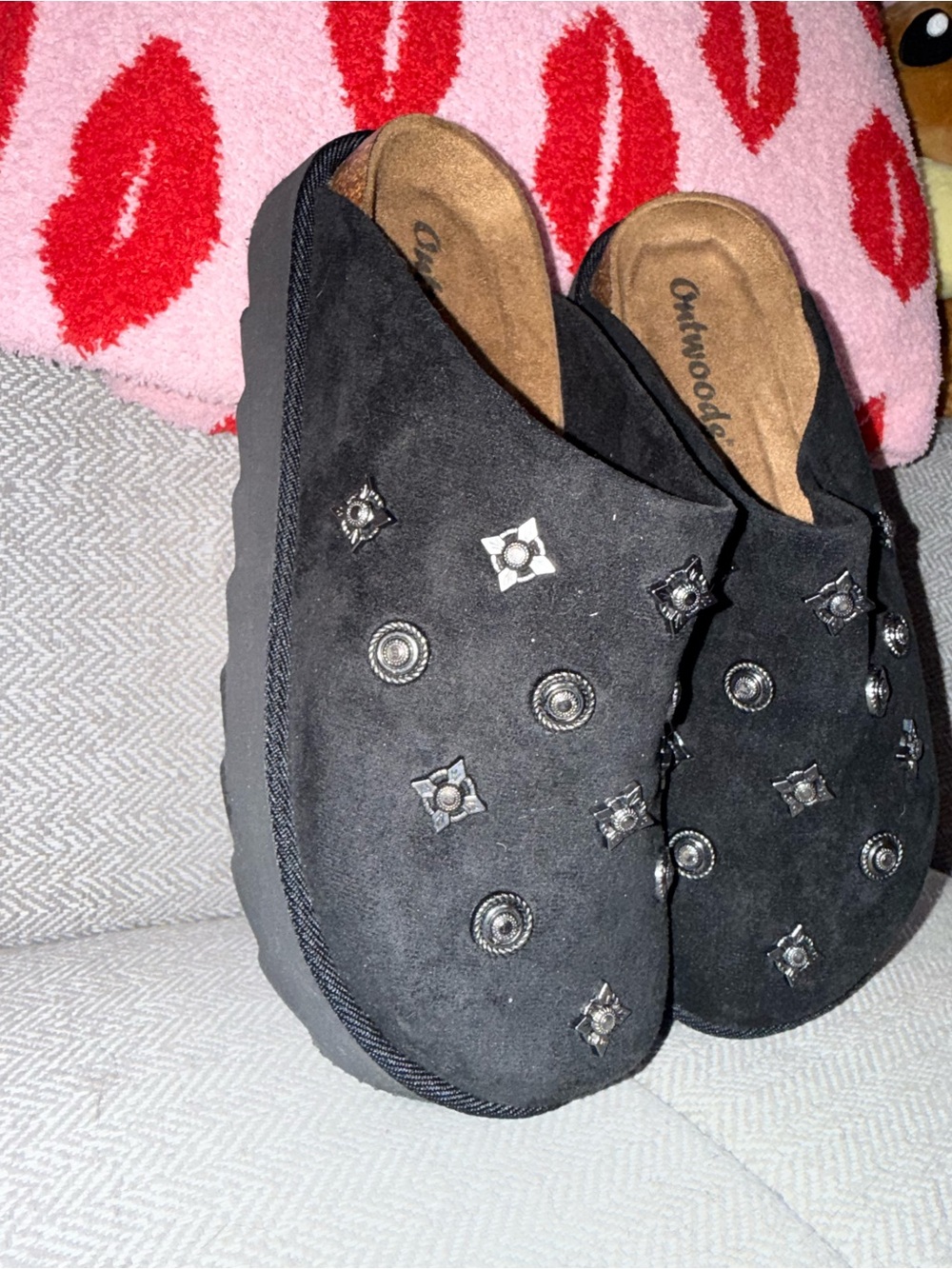 Outwoods Black Sunday Studded Clogs - Picture 4 of 10